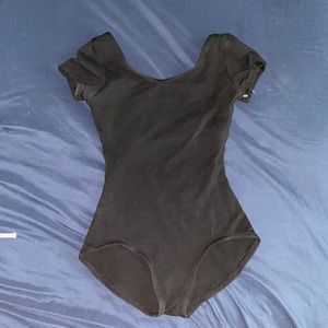 Black Capezio ballet leotard